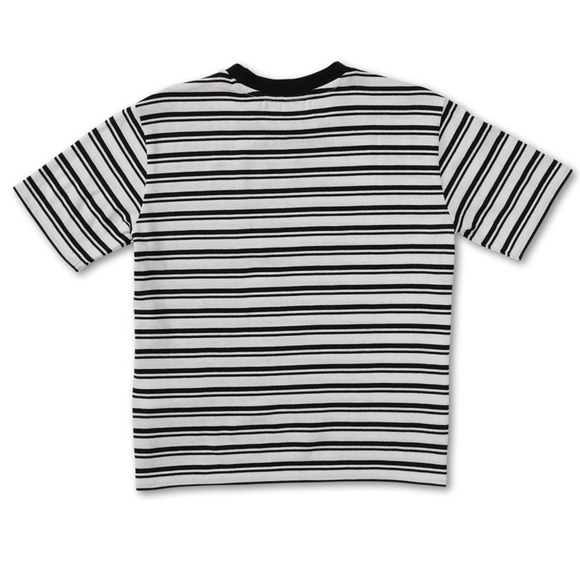 Volcom Party Pack Black White Stripe Short Sleeve T-Shirt Girls Size Medium 8 10 - Picture 4 of 4